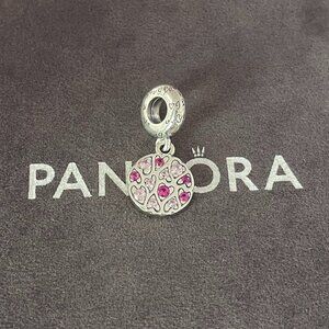 Pandora Sparkling Heart Pattern Dangle Charm